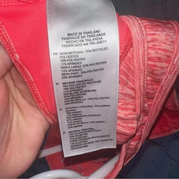 Adidas Women’s Size Small Coral Space Dye Sports Bra - Picture 5 of 5